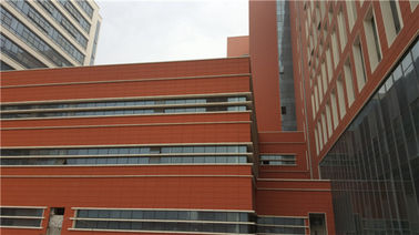 China Moderne Terrakotta gelüftete Außengebäude-Fassaden-Materialien mit hochfestem usine
