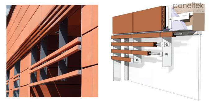 CER-ISO-Gebäude-Fassaden-Terrakotta täfelt externes Wand-Umhüllungs-Material